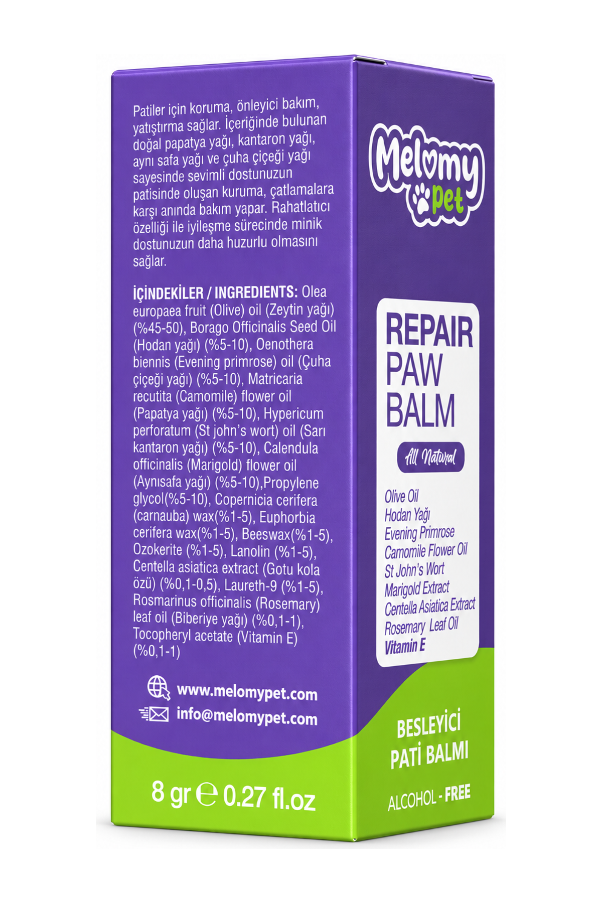 Besleyici Pati Balm 8 g · ambalaj ve etiket görünümü