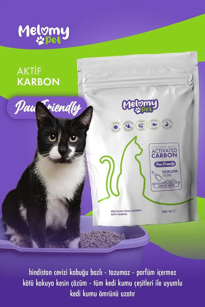 Kedi Kumu Koku Giderici (Aktif Karbon)